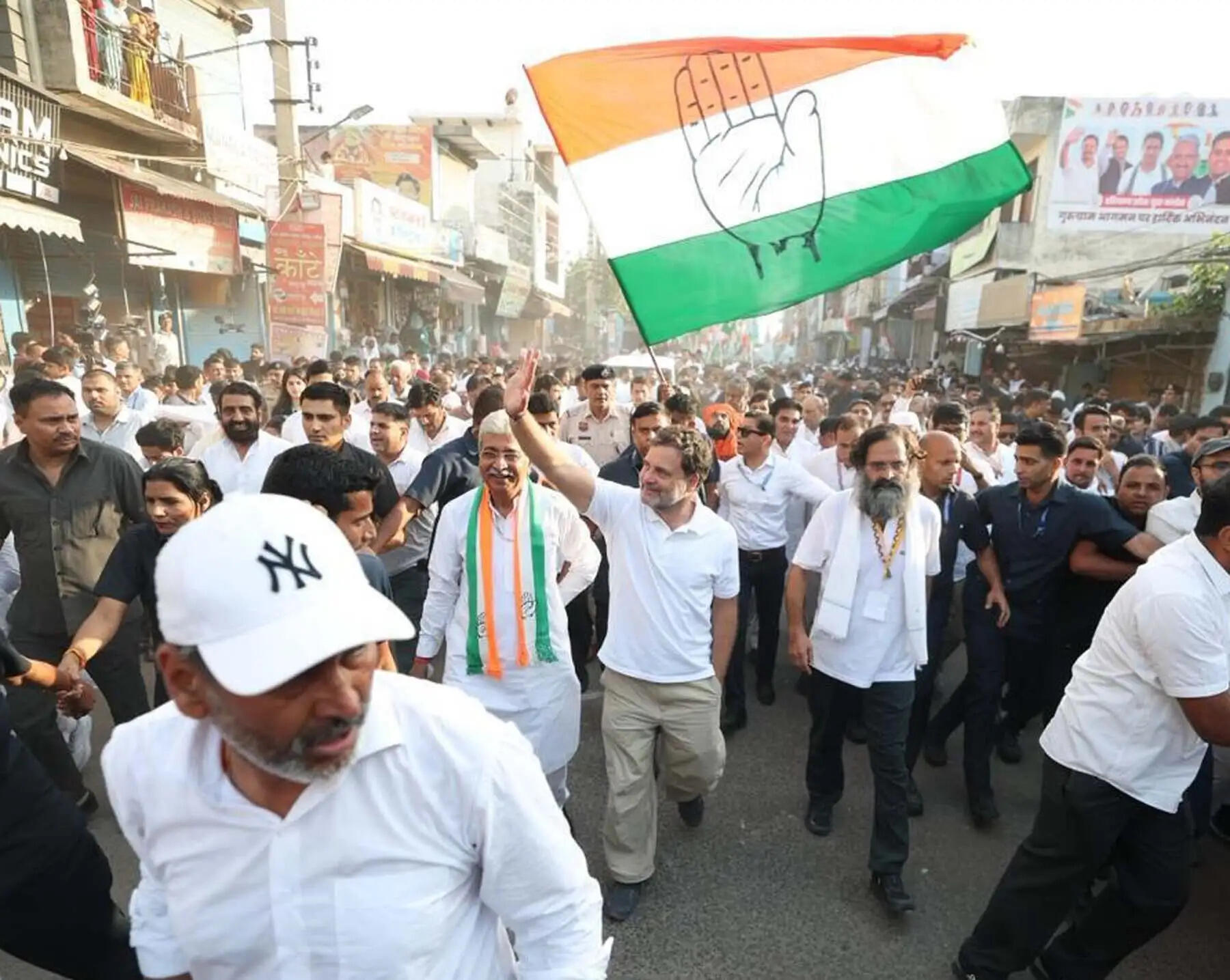 सद्भाव यात्रा में राहुल गांधी बोले- भाजपा लोकतंत्र और किसानों पर हमला कर रही है
