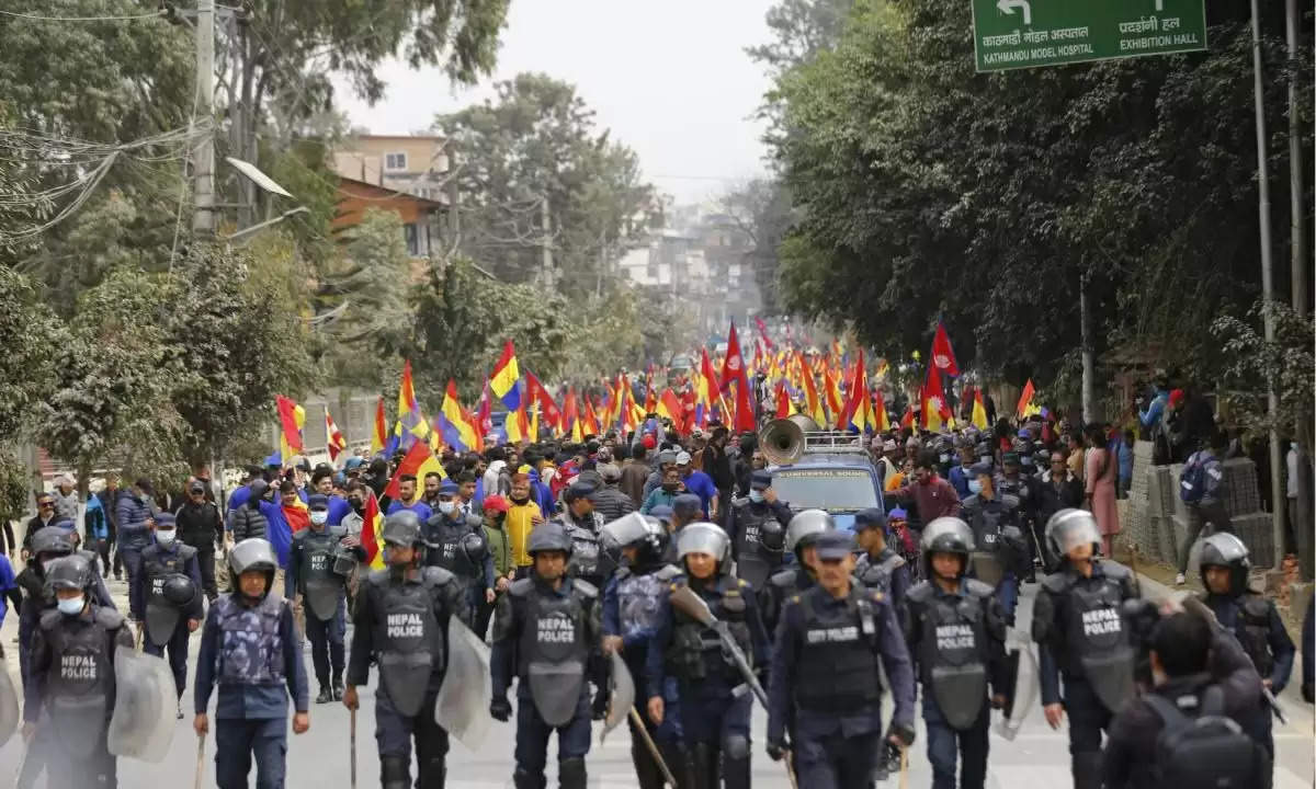 नेपाल में हिन्दू राष्ट्र की मांग को लेकर राष्ट्रीय प्रजातंत्र पार्टी का शक्ति प्रदर्शन