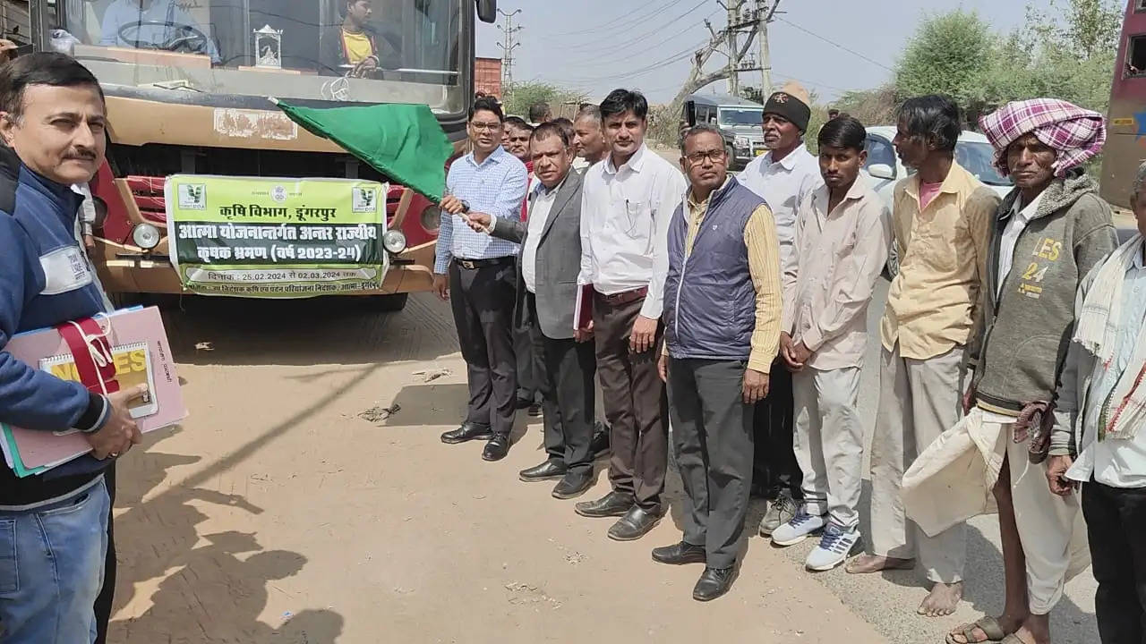 गुजरात एवं महाराष्ट्र के भ्रमण के लिए युवा किसानों के दो दल रवाना