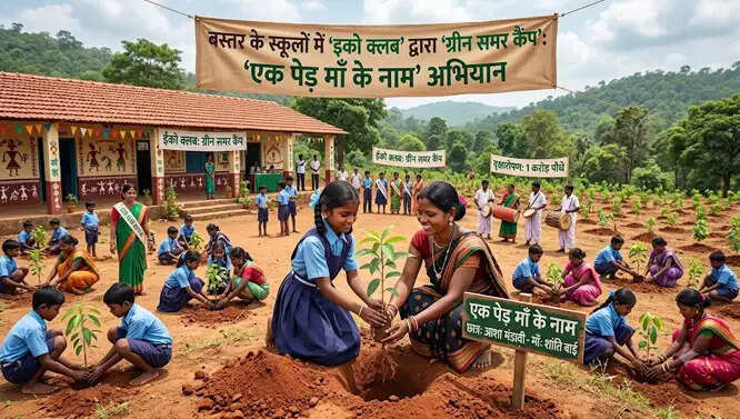 बस्तर के स्कूलों में इको क्लब' शुरू करेंगे 'ग्रीन समर कैंप', 'एक पेड़ मां के नाम' अभियान