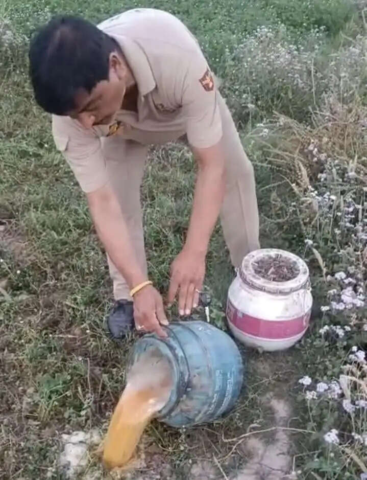 कठुआ पुलिस का बड़ा एक्शन, 250 लीटर लाहन नष्ट