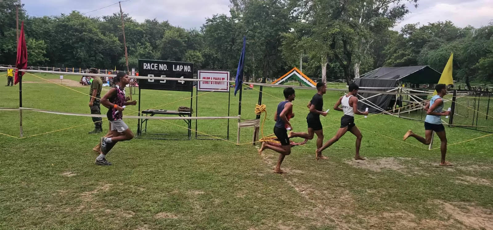 अग्निवीर सेना भर्ती रैली : पहले दिन 12 जिलों के अभ्यर्थी दौड़ में हुए शामिल