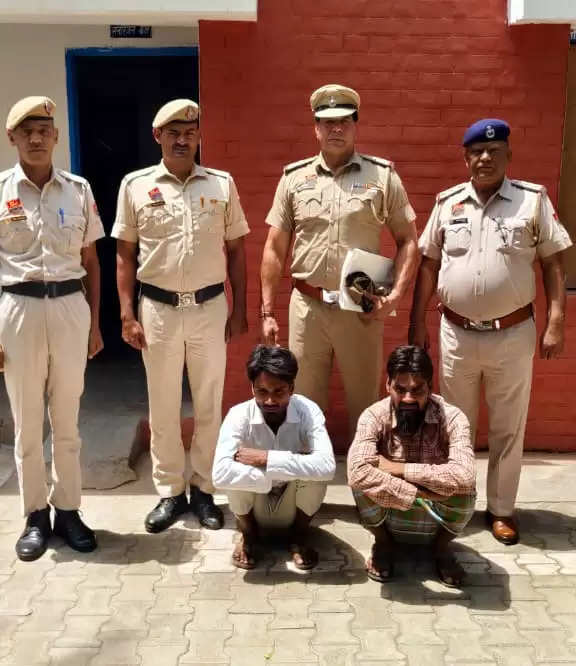 फरीदाबाद : गौकशी करते हुए दो आरोपियों को पुलिस ने दबोचा