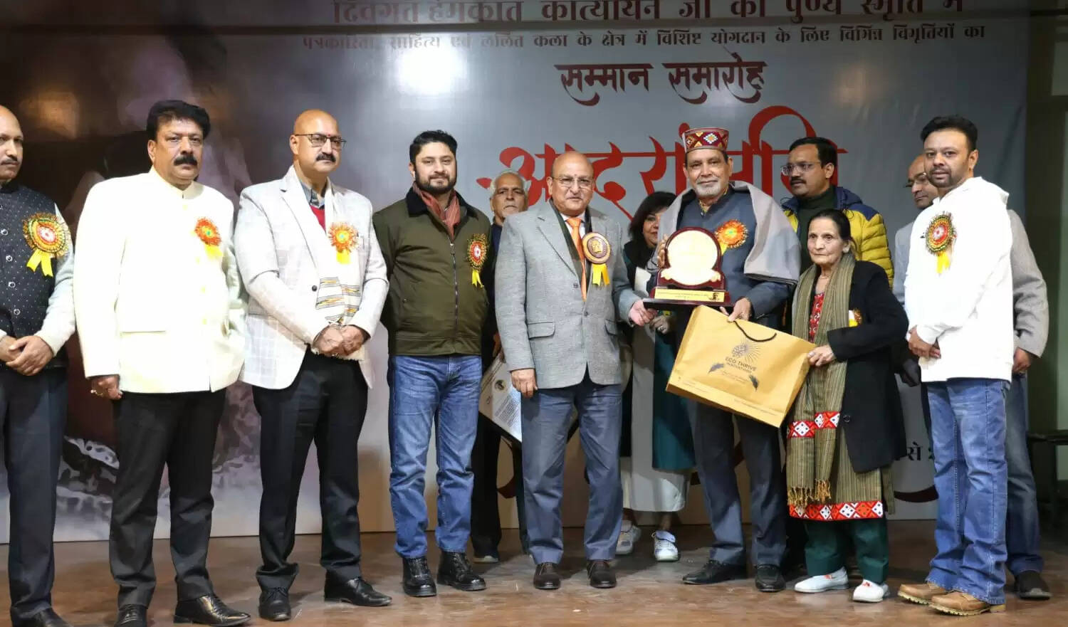 कृष्ण भानु, केके नूतन पियूष स्वामी और उमेश भारद्वाज को मिला स्व. हेमकांत कात्यायन स्मृति सम्मान