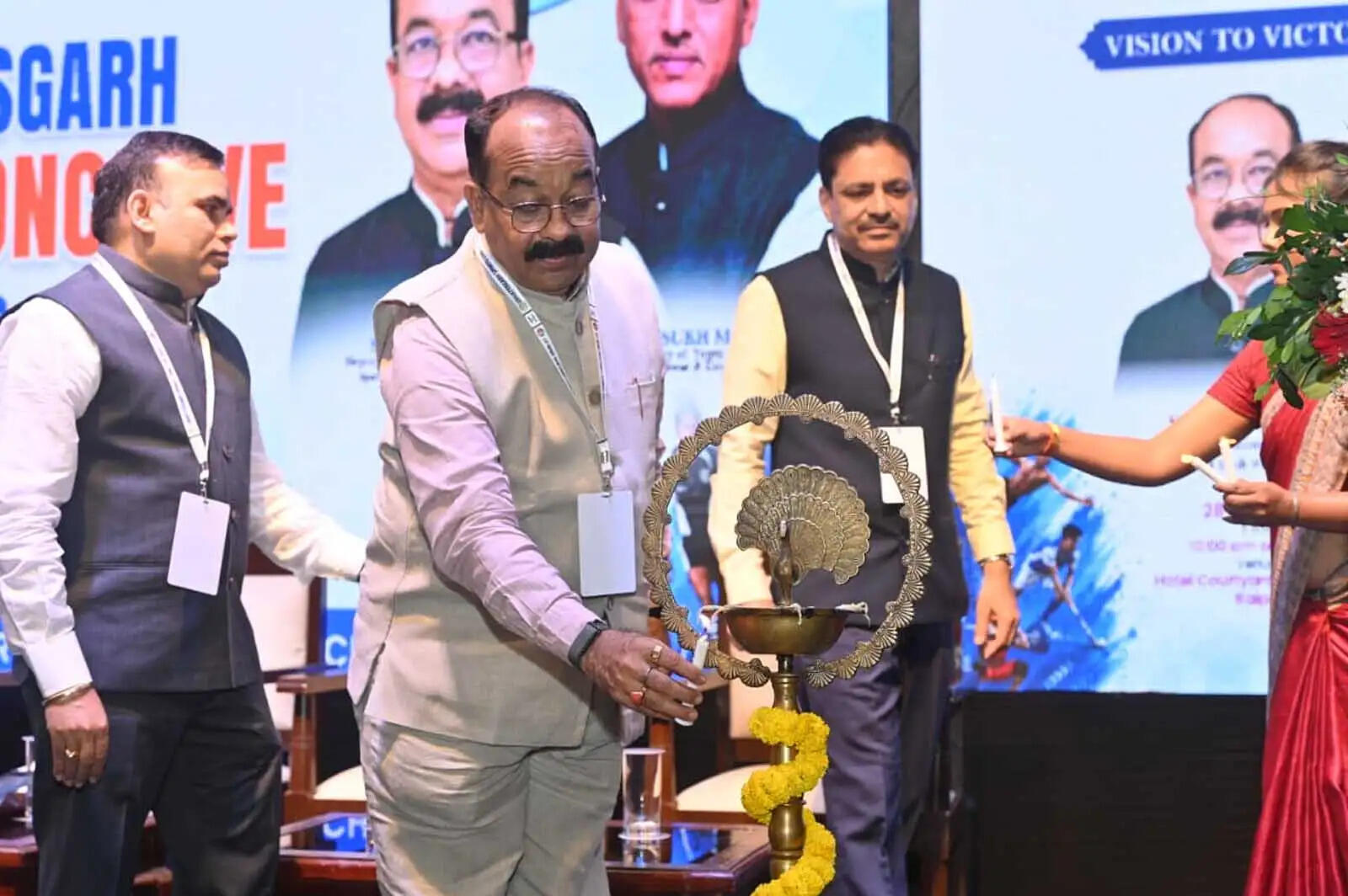छत्तीसगढ़ के पहले स्पोर्ट्स कॉन्क्लेव का उप मुख्यमंत्री अरुण साव&nbsp;&nbsp;ने&nbsp;किया&nbsp;शुभारंभ, खेल विकास की रणनीति पर मंथन