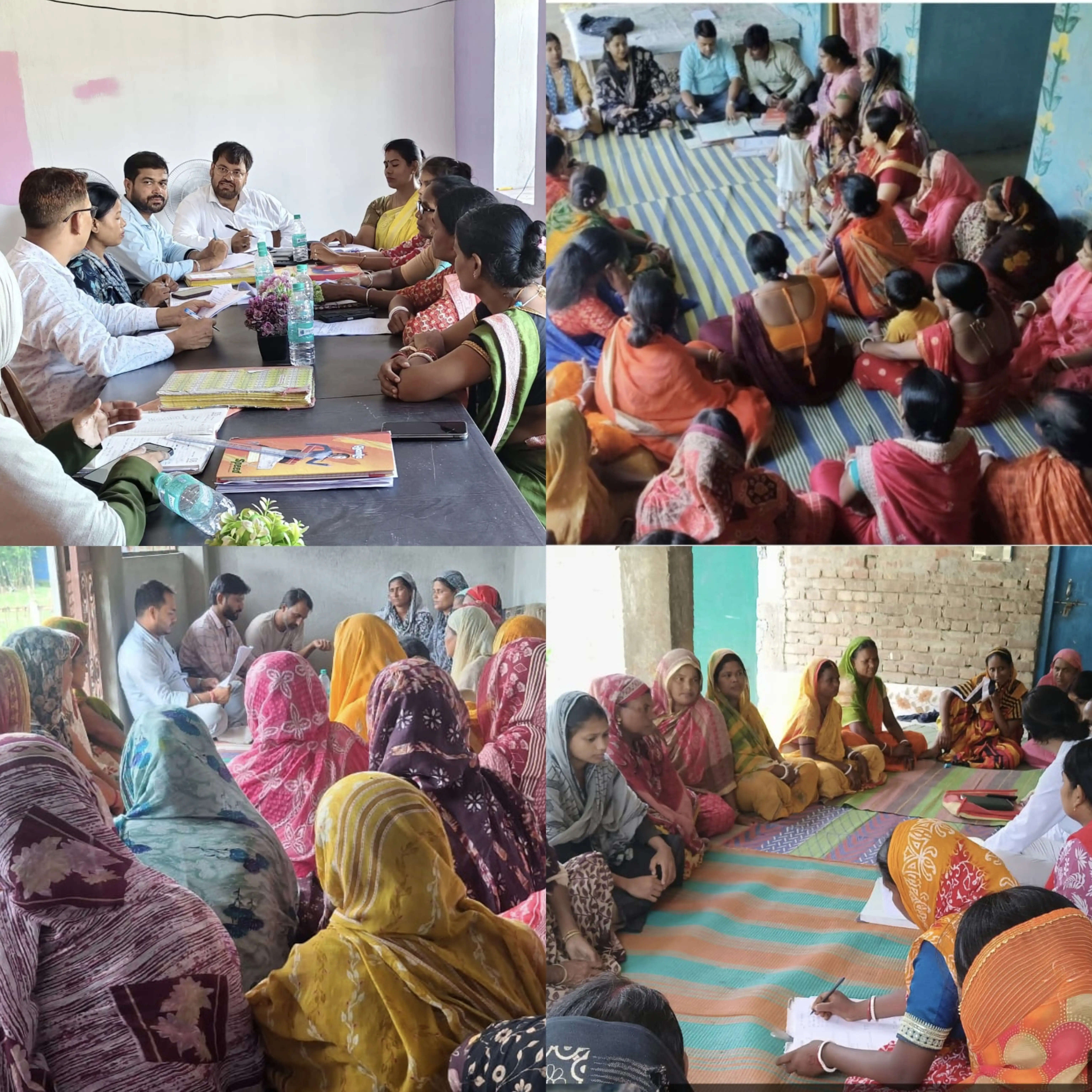 जीरो ऑफिस डे पर जीविका कर्मी पहुंचे गांव, सामुदायिक संगठनों की कार्यप्रणाली का लिया जायजा