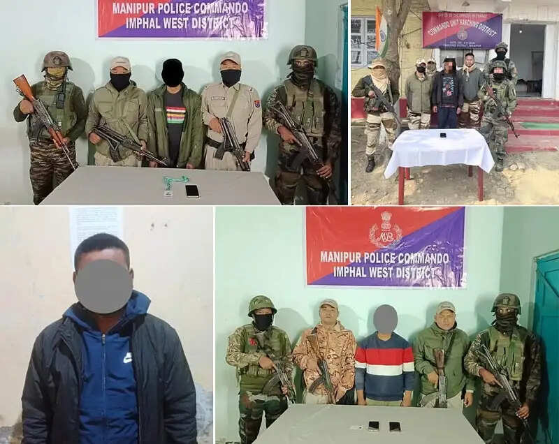 मणिपुर में विभिन्न अभियानों में उग्रवादी संगठन प्रीपाक (प्रो) के चार कैडर गिरफ्तार