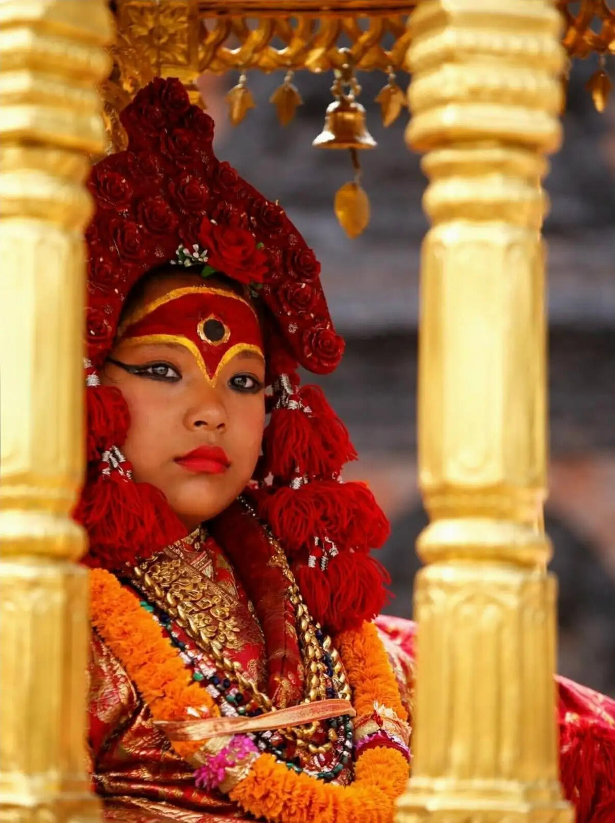 काठमांडू की जीवित देवी कुमारी ने किए तलेजु भवानी के दर्शन