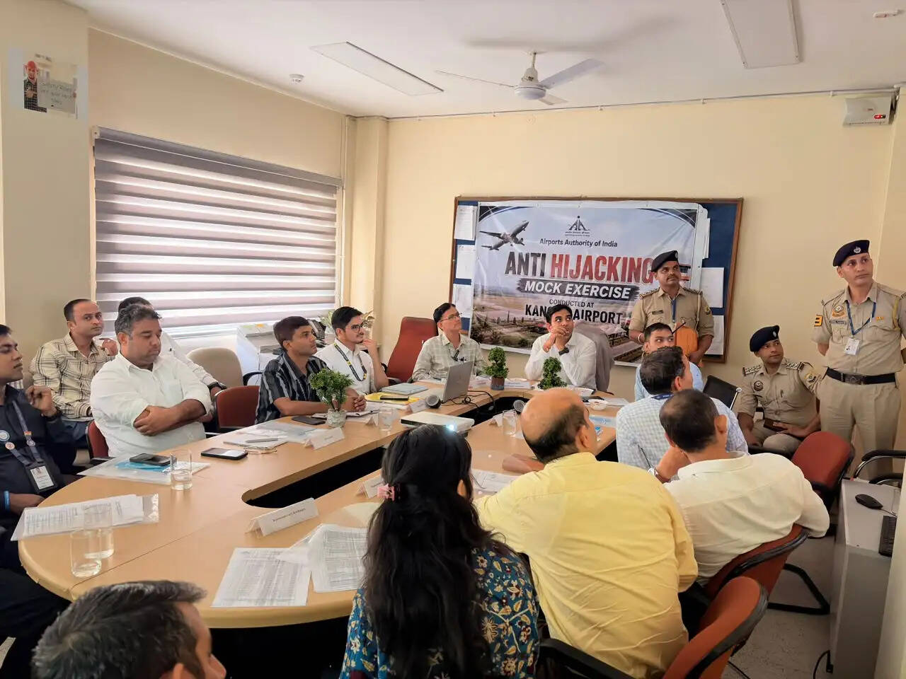 कांगड़ा के गगल एयरपोर्ट में एंटी-हाइजैकिंग माॅक एक्सरसाइज आयोजित