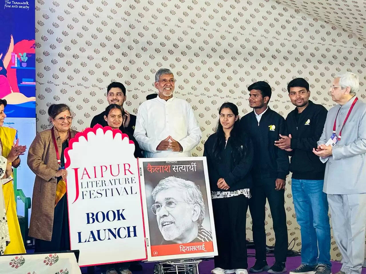 जेएलएफ में नोबेल विजेता कैलाश सत्यार्थी की आत्मकथा दियासलाई का लोकार्पण