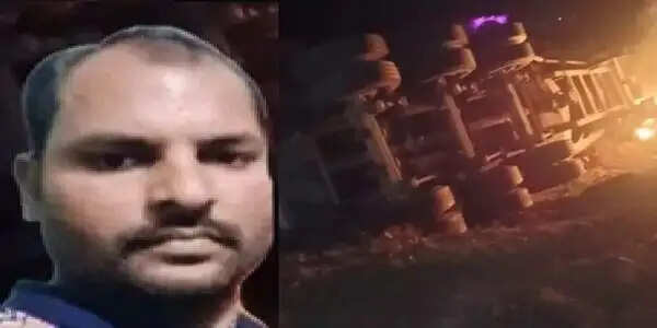 रीवा : देर रात पेड़ से टकराकर पलटा सीमेंट का बल्कर, केबिन में फंसे ड्राइवर की जलने से मौत