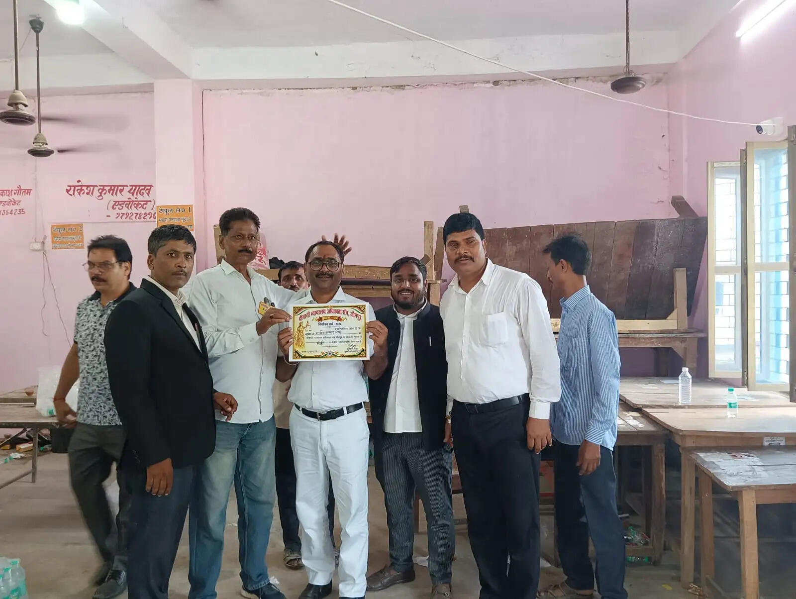 दीवानी बार अधिवक्ता संघ चुनाव में अवधेश सिंह अध्यक्ष, मनीष कुमार सिंह मंत्री निर्वाचित