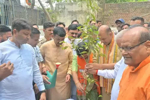 प्रत्येक शक्ति केंद्रों पर ''एक पेड़ मां के नाम'' अभियान के तहत भाजपा लगाएगी 370 पेड़