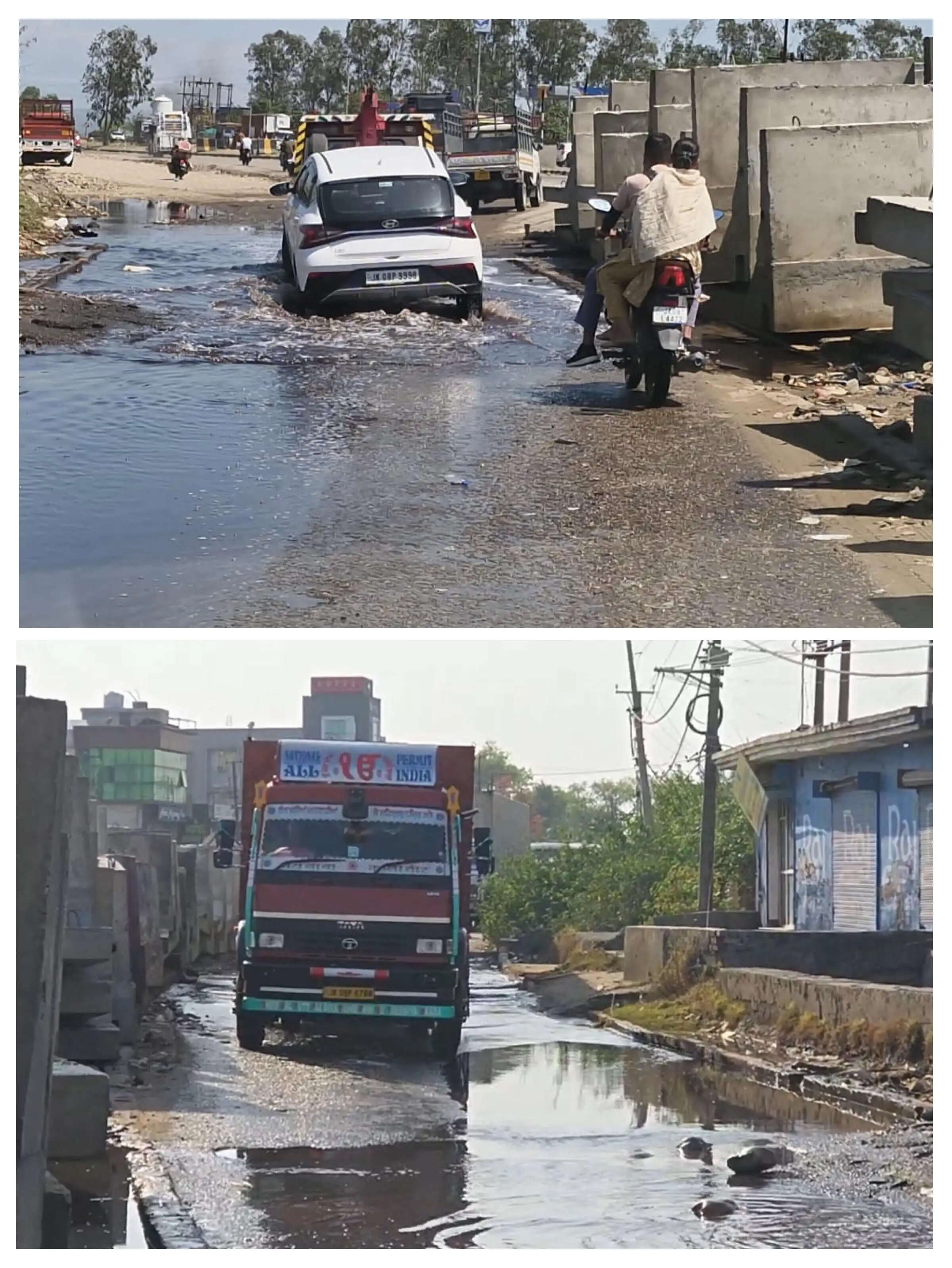 कठुआ राष्ट्रीय राजमार्ग हटली मोड़ में घंटों जाम में फंस रहे वाहन, राष्ट्रीय राजमार्ग प्राधिकरण बना मूकदर्शक