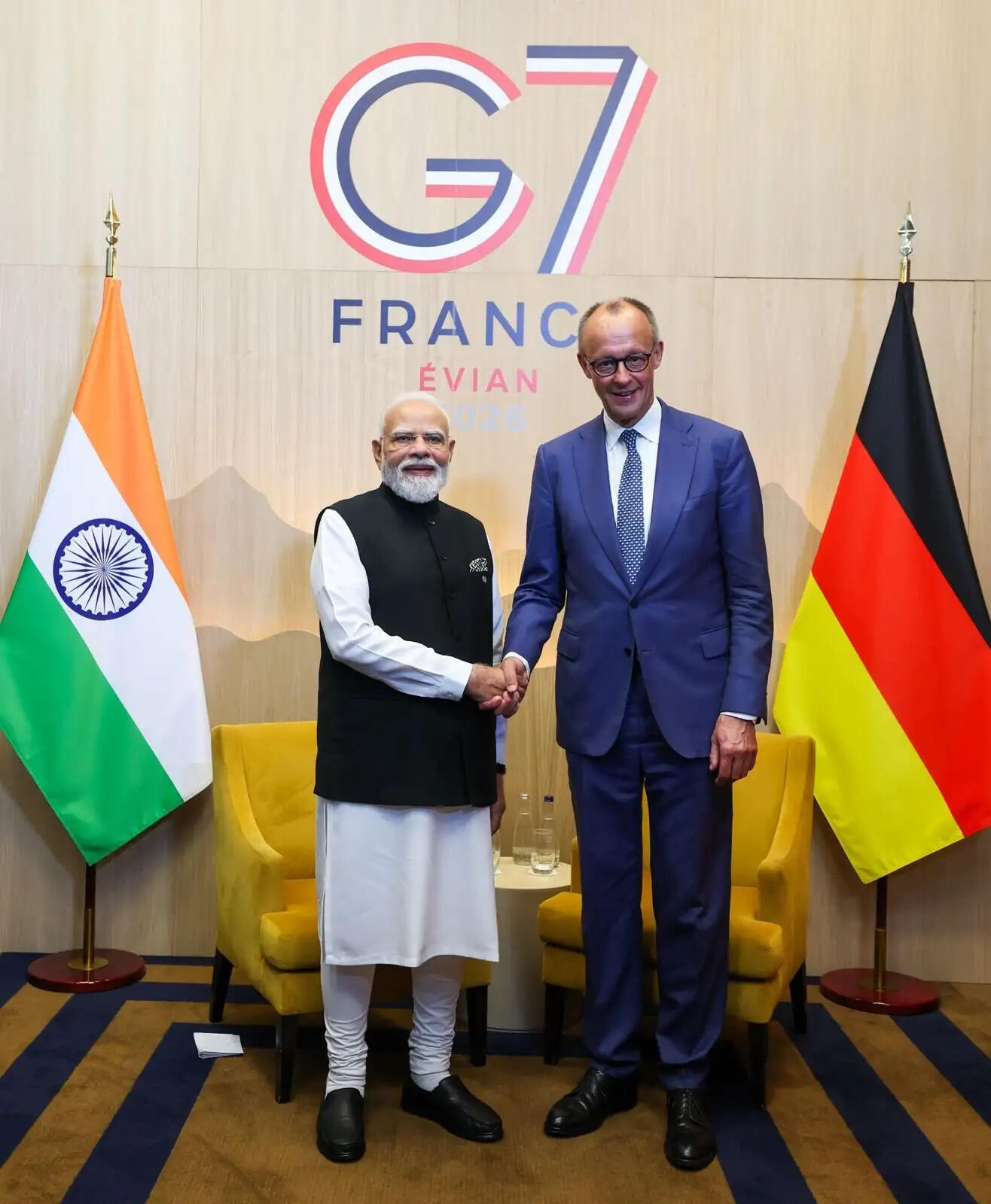 प्रधानमंत्री मोदी की जर्मन चांसलर से मुलाकात, विभिन्न क्षेत्रों में सहयोग मजबूत करने पर जोर