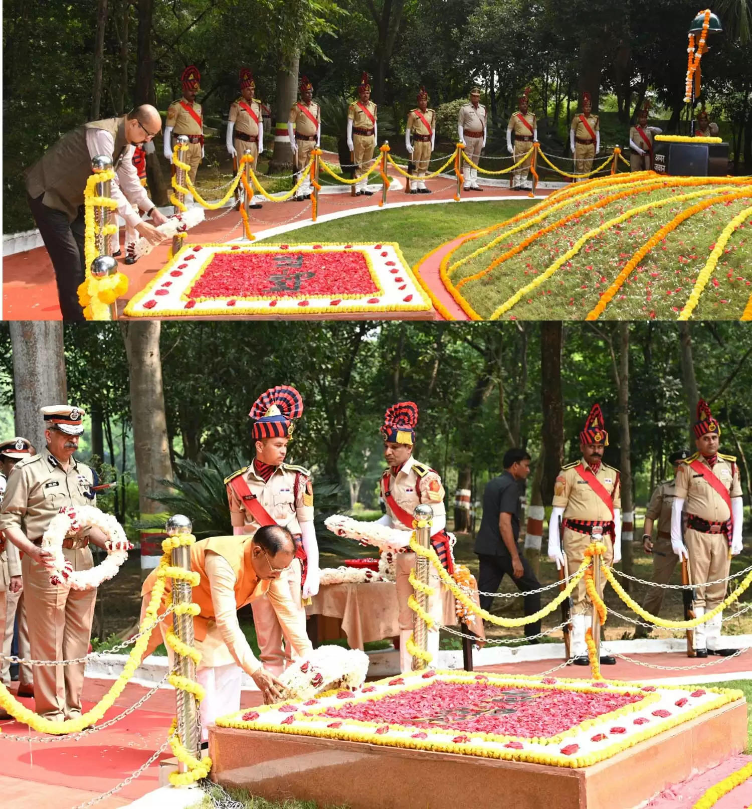 राज्यपाल डेका ने राजीव स्मृति वन में शहीद वाटिका पहुंचकर शहीदों को श्रद्धांजलि दी