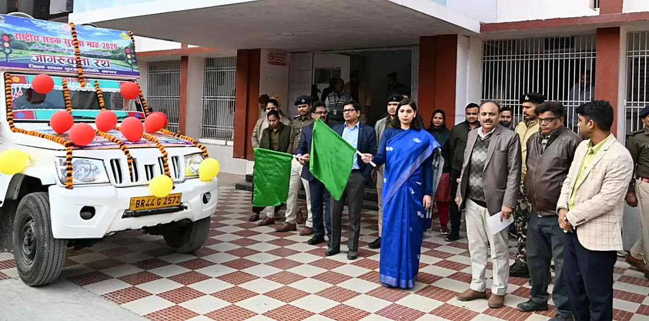 यातायात नियमों के प्रति लोगो को जागरूक करेगा प्रचार वाहन