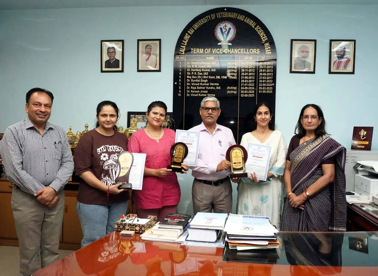 हिसार : राष्ट्रीय पशु चिकित्सा प्रसार सम्मेलन में लुवास के वैज्ञानिकों व शोधार्थियों ने लहराया परचम