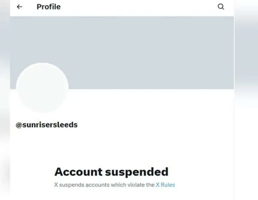 पाकिस्तानी स्पिनर अबरार अहमद को टीम में लेने के बाद सनराइजर्स लीड्स का एक्स खाता निलंबित