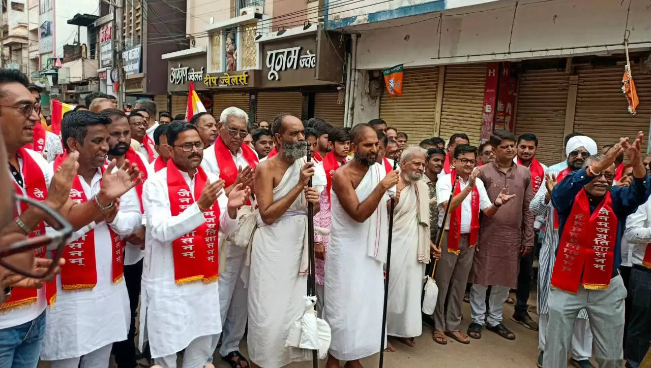 विशुद्ध सागर, पुण्यवर्धन सागर. जीतवर्धन सागर का हुआ आत्मीय स्वागत