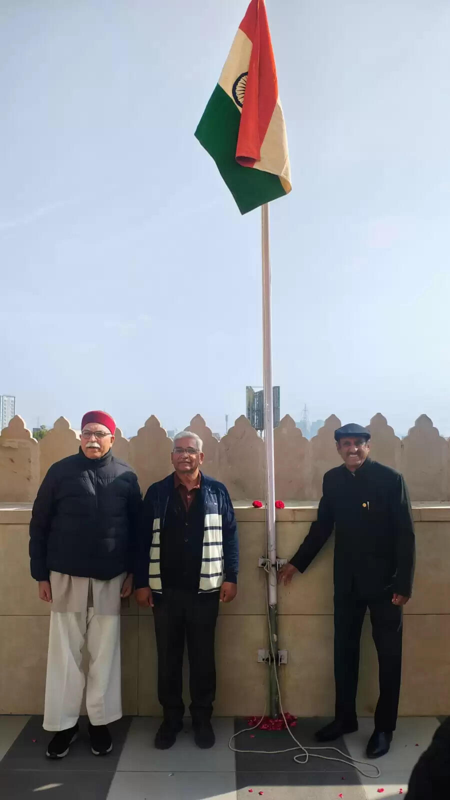 संघ के सह सरकार्यवाह अरुण कुमार ने जयपुर में फहराया राष्ट्रीय ध्वज