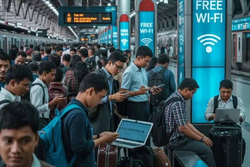 रेलवे स्टेशन बने डिजिटल पाठशाला, फ्री वाई-फाई से बदल रही तस्वीर