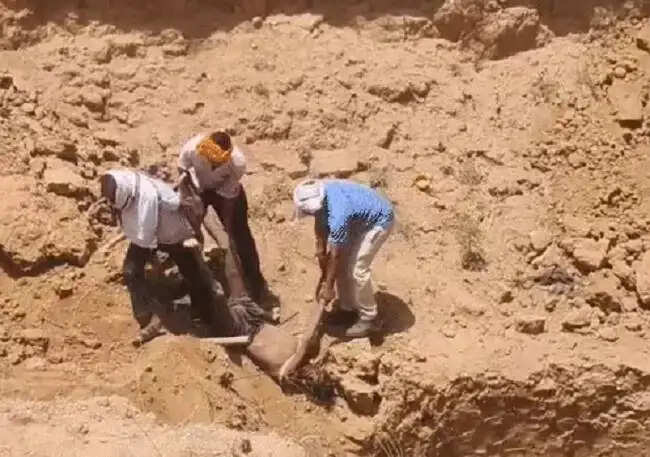 मप्र के पन्ना में कुआं धंसने से मलबे में दबे पांच मजदूर, दो के शव बरामद
