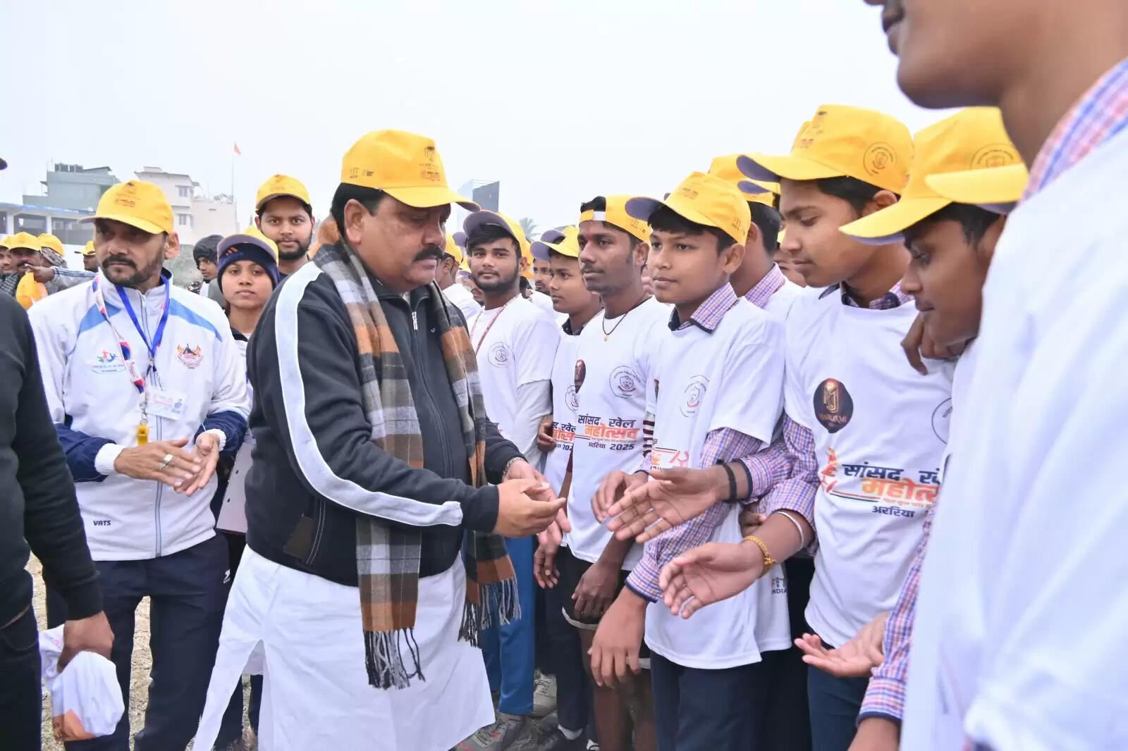 सांसद खेल महोत्सव के तीसरे दिन मैराथन दौड़ में स्कूली बच्चों व युवाओं में दिखा उत्साह