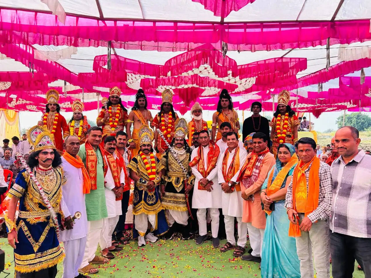 राजगढ़ः रामलीला में शामिल हुए राज्यमंत्री पंवार,रावण-मेघनाद की पूजा की परंपरा खास