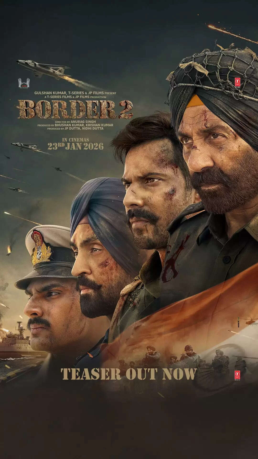 विजय दिवस पर 'बॉर्डर 2' का दमदार टीजर रिलीज