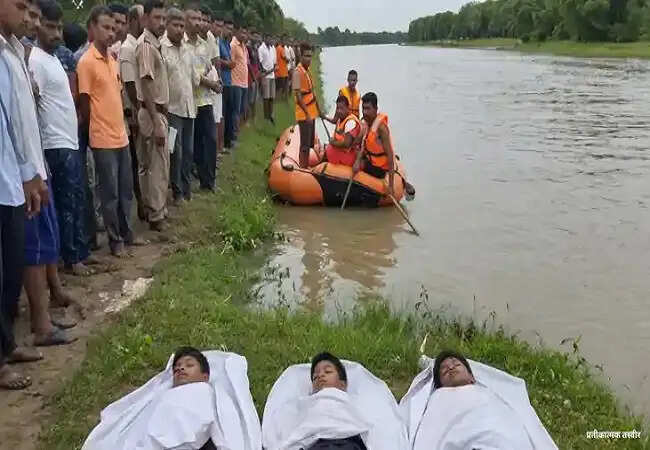 समस्तीपुर जिले में करेह नदी में डूबने से तीन सगे भाईयाें की माैत