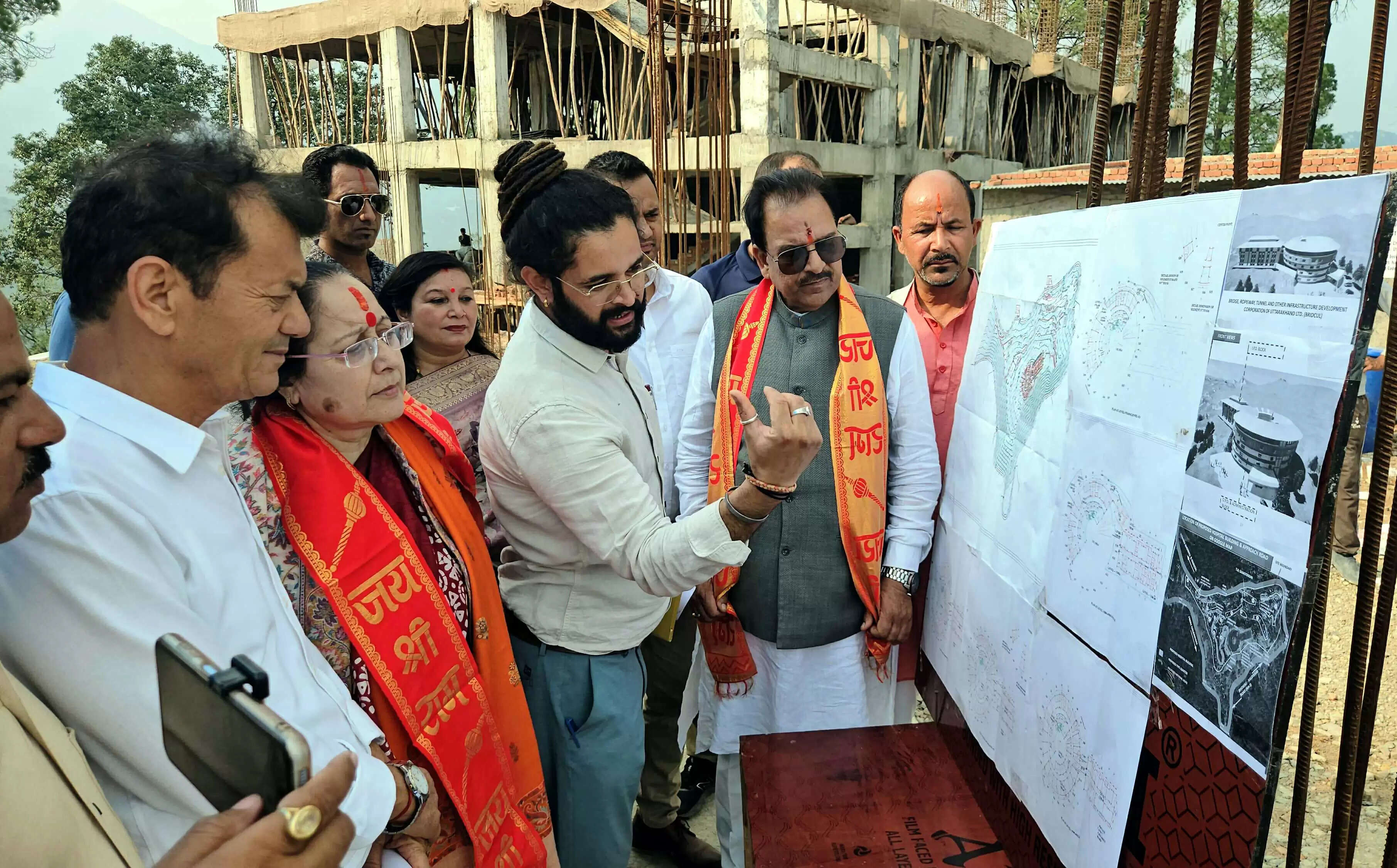 गेठिया में तैयार हो रहा प्रदेश का दूसरा मानसिक चिकित्सालय, सांसद ने किया निरीक्षण