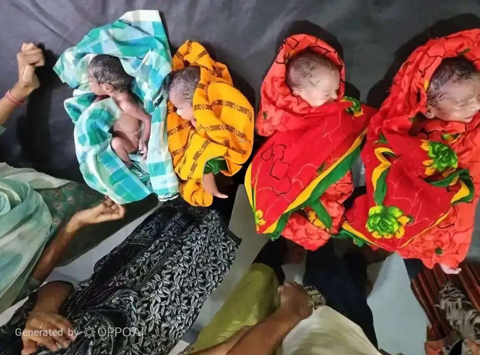 किशनगंज में महिला ने एक साथ चार बच्चों को दिया जन्म, मां एवं सभी नवजात स्वस्थ