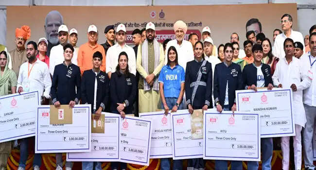 पदक हासिल&nbsp;करने&nbsp;को&nbsp;खिलाड़ी अपना जीवन लगाता है : नायब सिंह सैनी