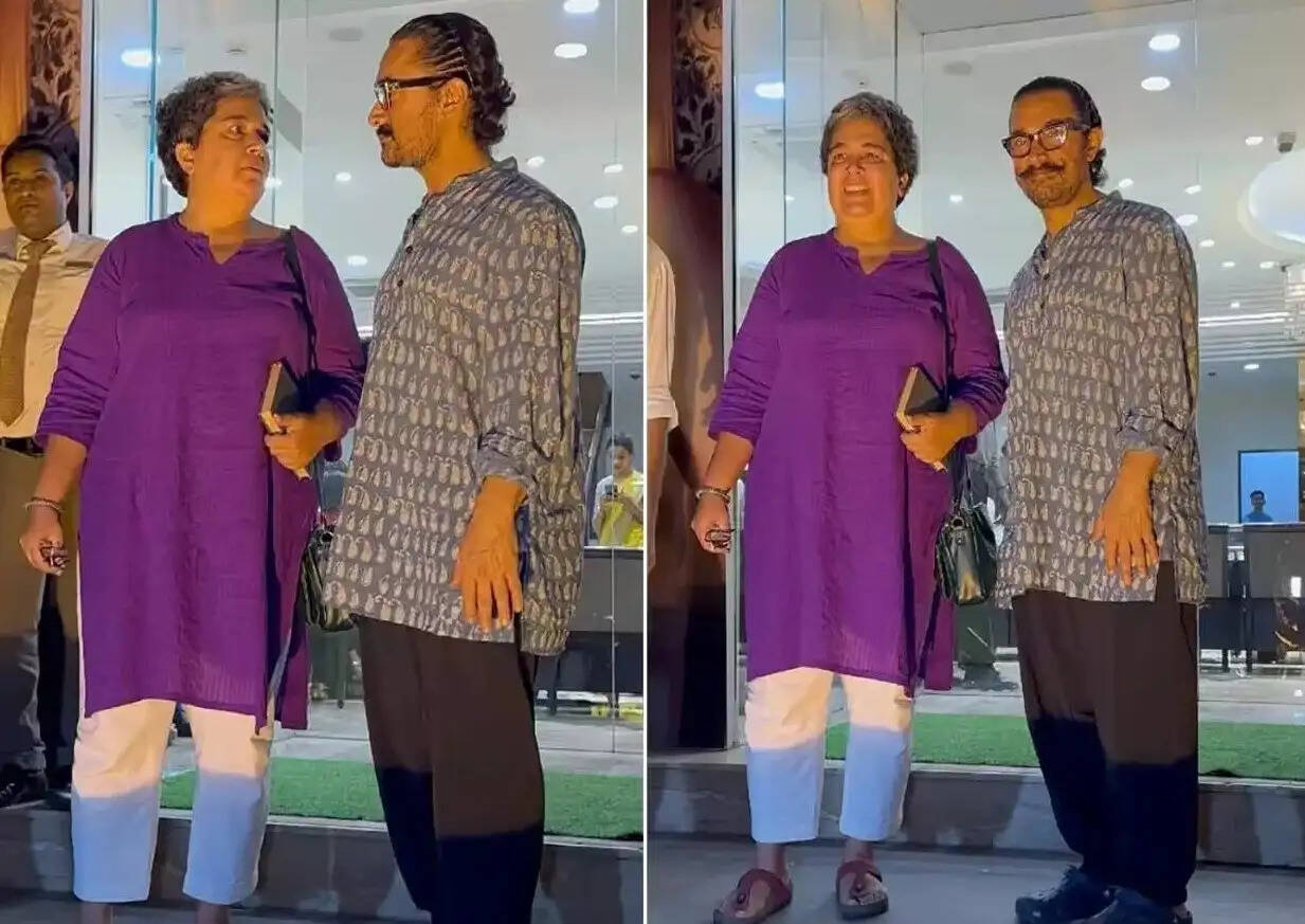 पहली पत्नी रीना दत्ता के साथ आए नजर आमिर खान, वीडियो वायरल