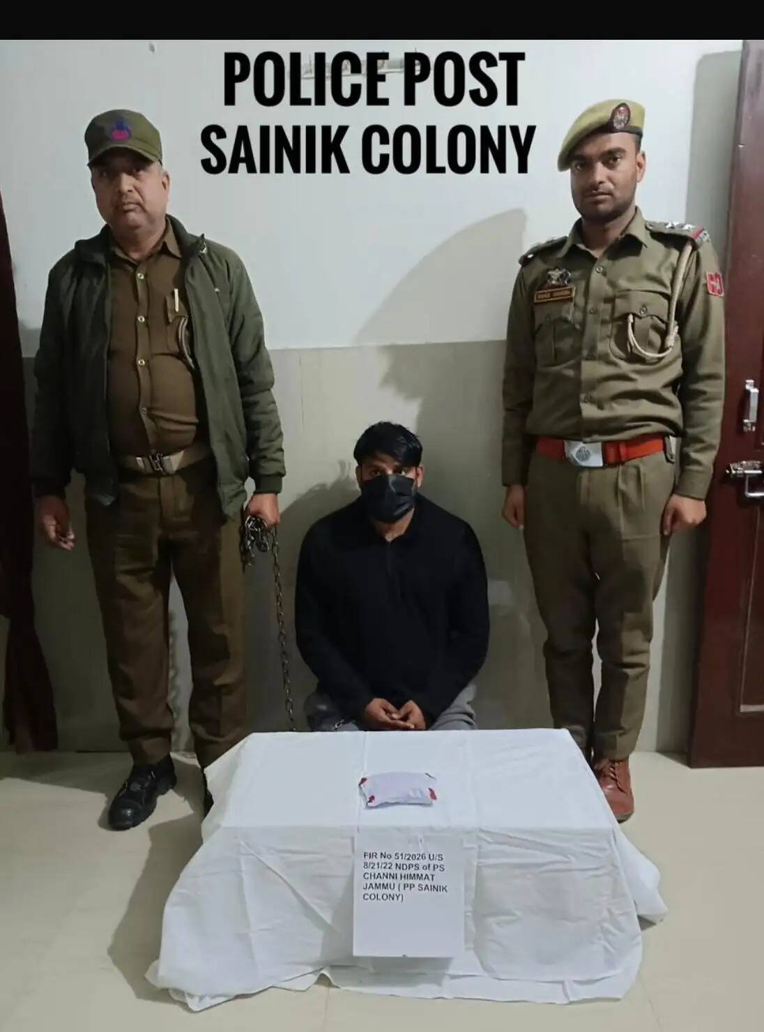 सैनिक कॉलोनी पुलिस ने 55 लाख रुपये मूल्य के 150 ग्राम हेरोइन जैसे मादक पदार्थों के साथ एक मादक पदार्थ तस्कर को किया गिरफ्तार