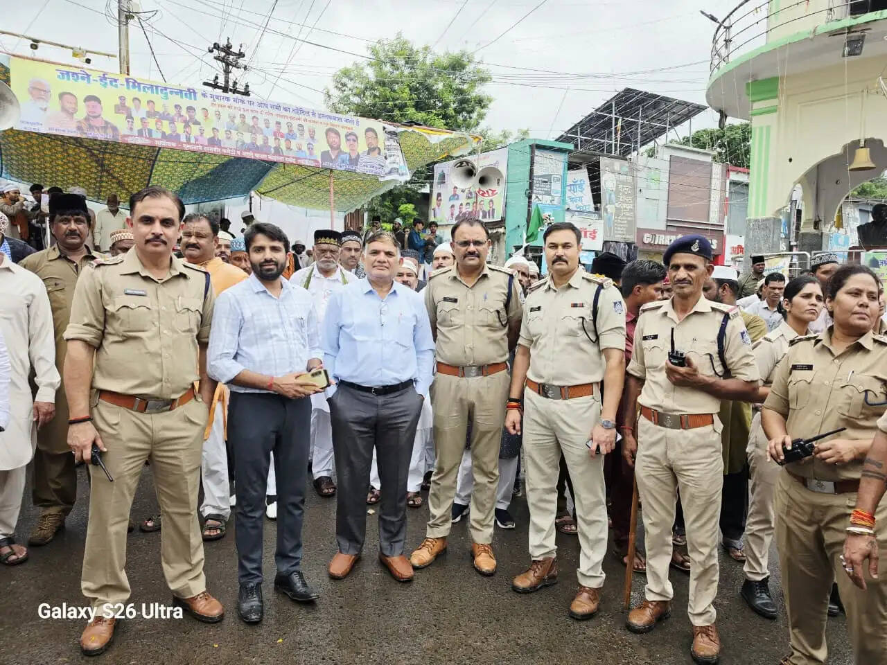 दमोहः ईद मिलादुन्नबी पर निकला जुलूस, धार्मिक उत्साह