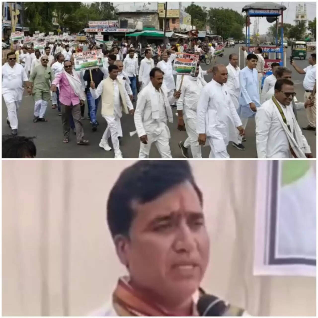 राजगढ़ःकांग्रेस ने निकाली संविधान बचाओ रैली,सभा में आॅपरेशन सिंदूर पर बोले