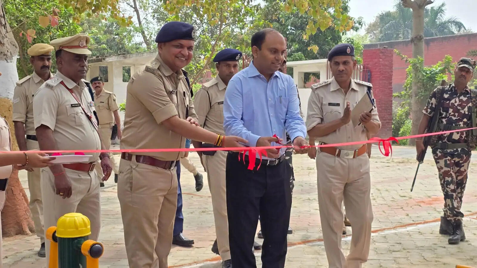 नव अधिष्ठापित ओपेन जिम का उद्घाटन