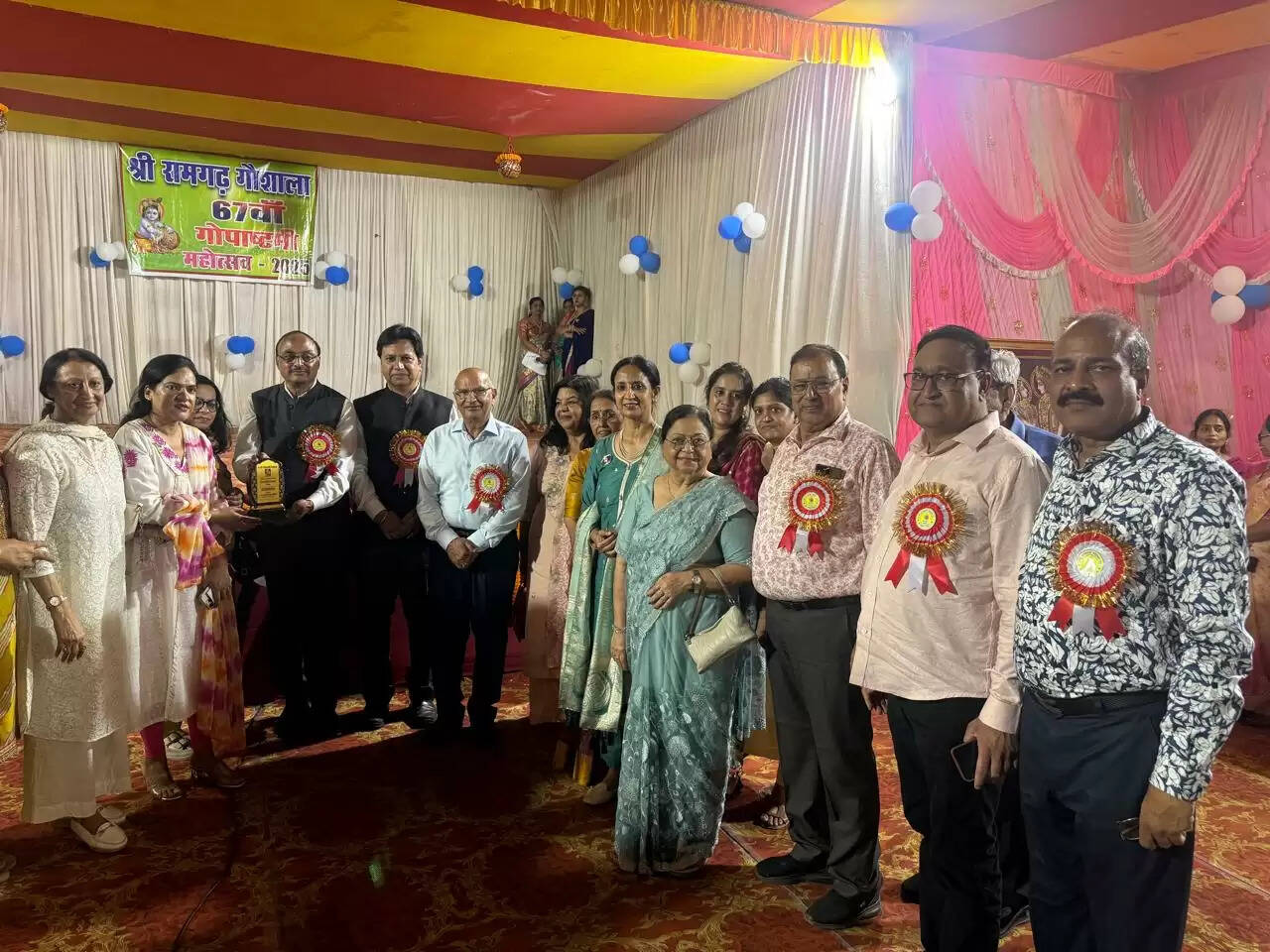 सेवा कार्यों के लिए इनरव्हील क्लब को किया गया सम्मानित