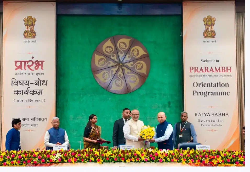 राज्यसभा के नए सदस्यों के लिए 'प्रारंभ' कार्यक्रम का शुभारंभ, सीपी राधाकृष्णन ने दिए संसदीय दायित्वों के मंत्र
