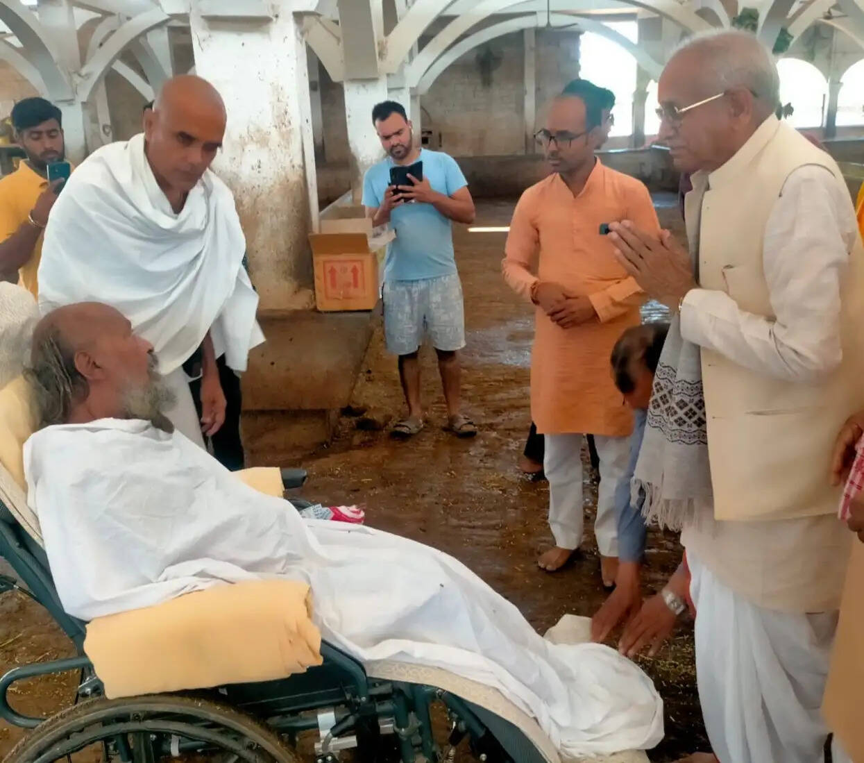 विंध्यधाम पहुंचे चंपत राय, संगठन की मजबूती पर दिया जोर
