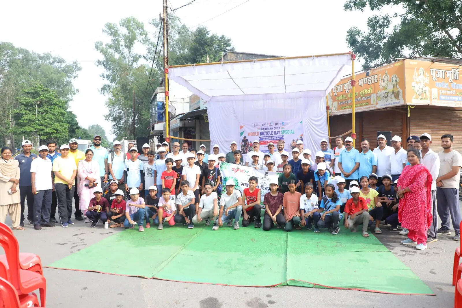 अंबिकापुर में 'संडे ऑन साइकिल' रैली में उमड़ा जनसैलाब