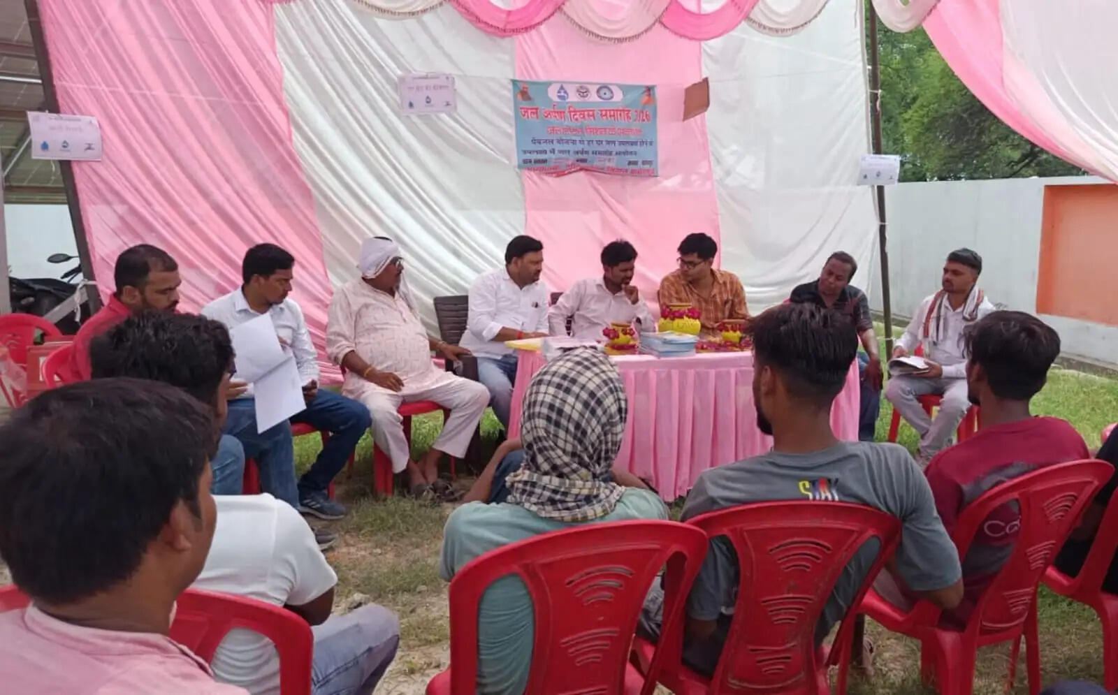 जल अर्पण व डायरिया रोकथाम जागरूकता कार्यक्रम का आयोजन