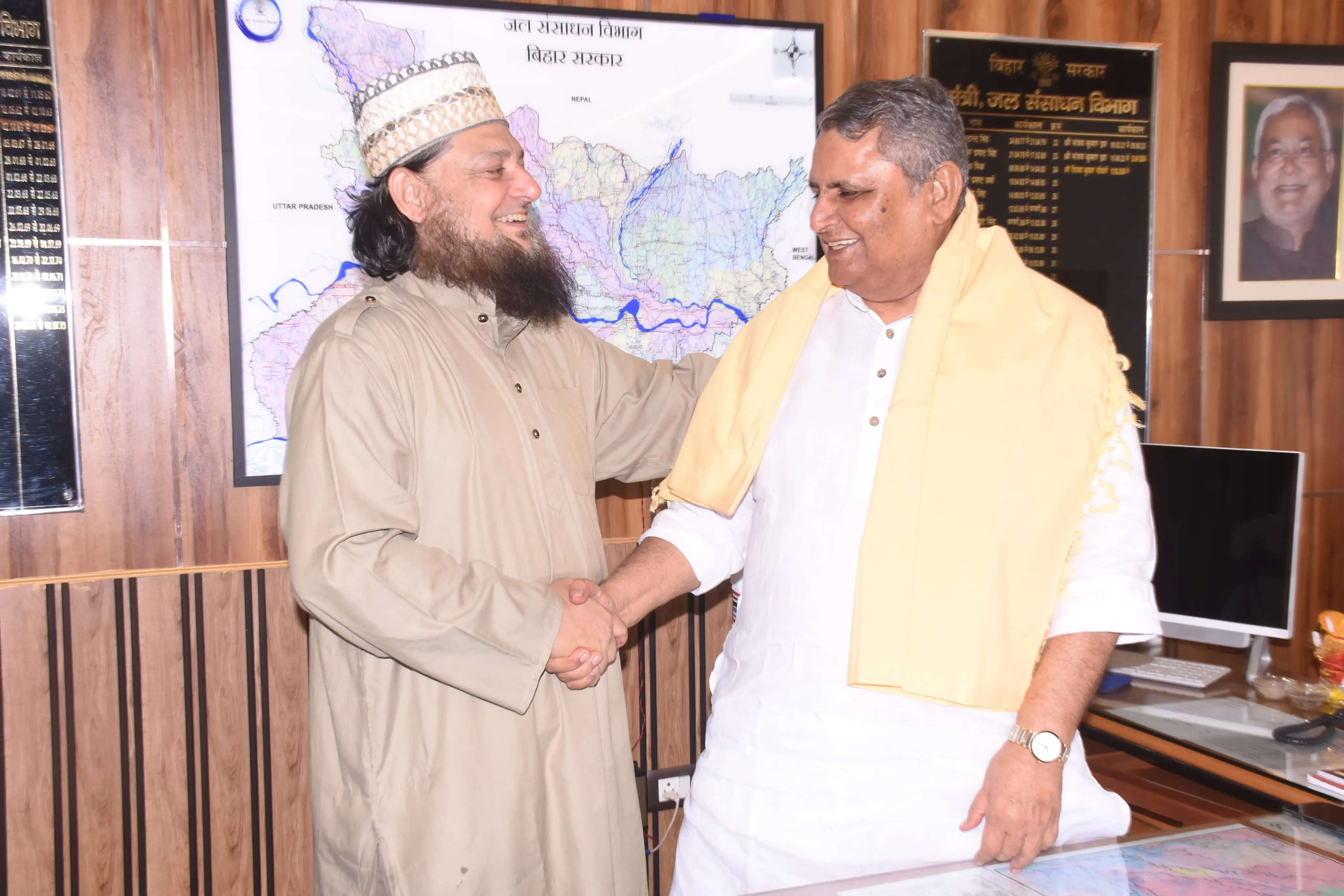 सैयद हसन ने डिप्टी सीएम सह शिक्षा मंत्री विजय कुमार चौधरी से की शिष्टाचार मुलाकात