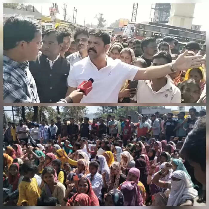 बीजापुर : 100 मकानों पर चला बुलडोजर, बेघर परिवारों के साथ बीजापुर विधायक ने किया नेशनल हाईवे जाम