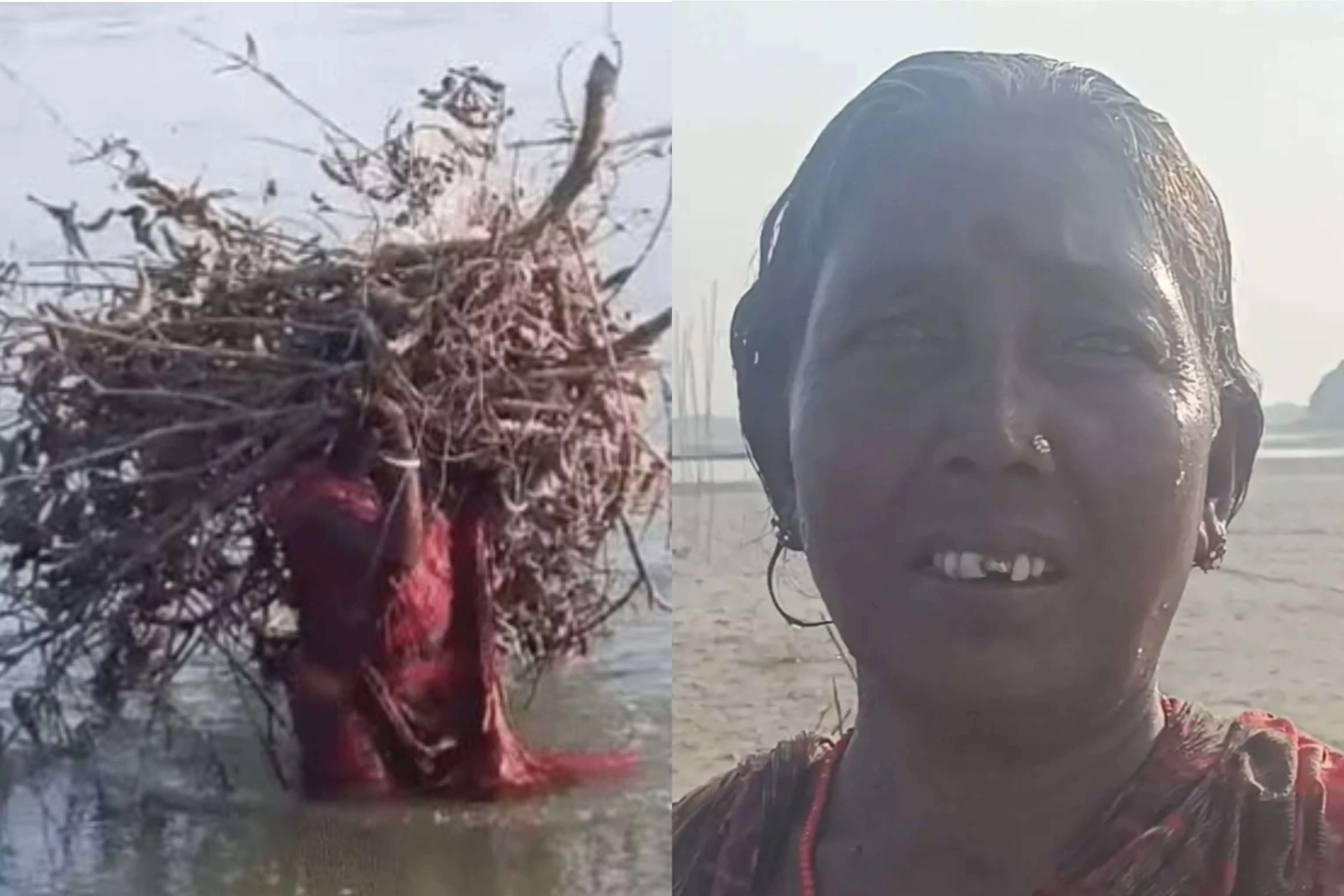 महानंदा की लहरों से जूझकर रोजी-रोटी जुटाती हैं टुल्ली देवी, अधूरा पुल बना ग्रामीणों की मुसीबत