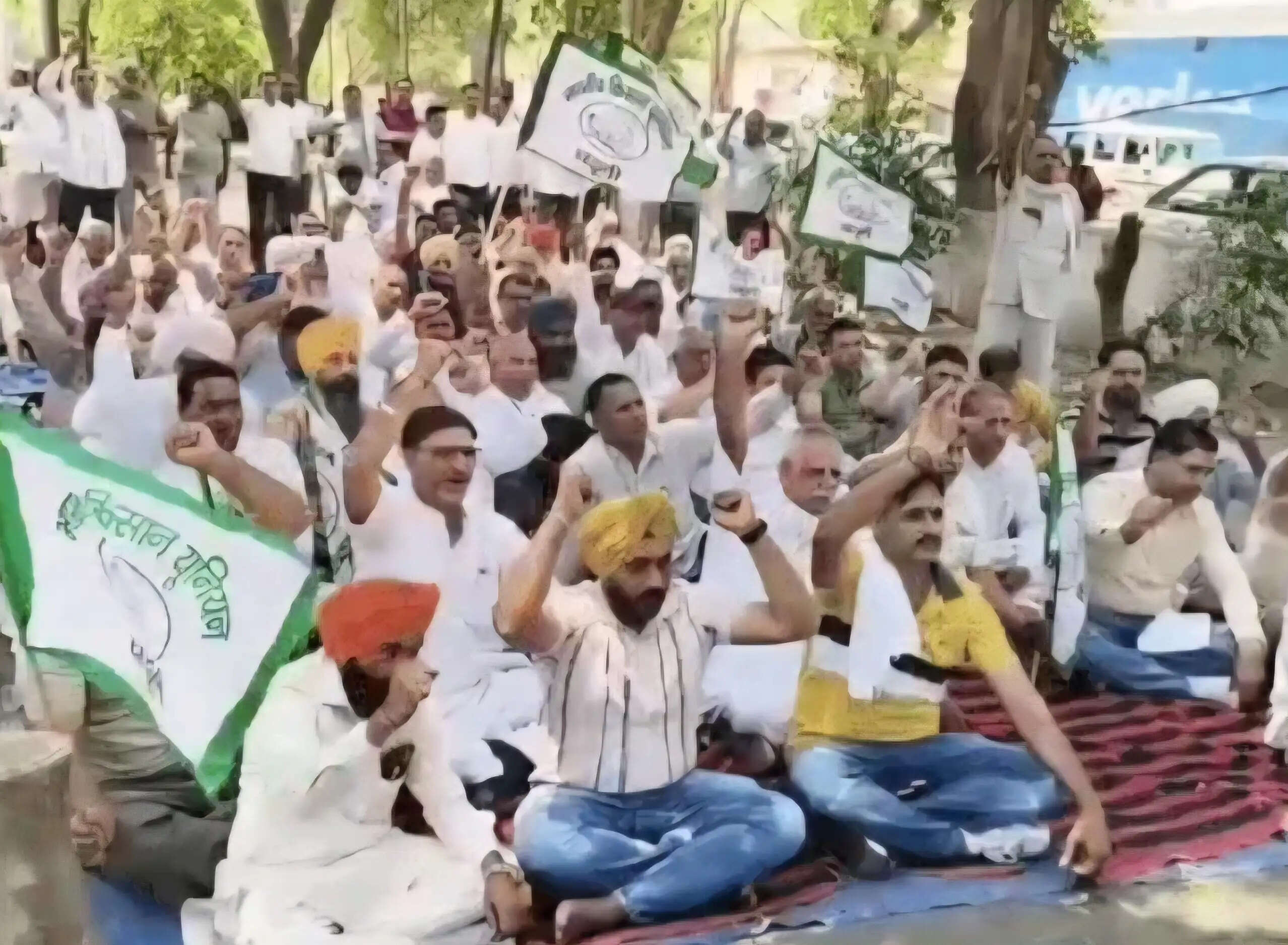 यमुनानगर:किसानों ने प्रदर्शन कर, प्रस्तावित व्यापार समझौते के खिलाफ सौंपा ज्ञापन