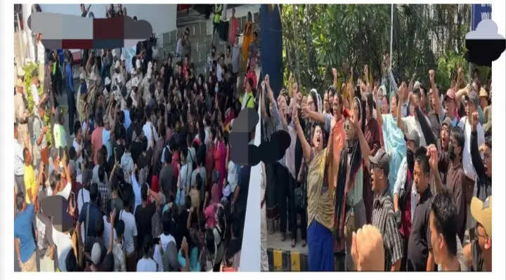 मणिपुर : रिम्स अस्पताल परिसर में प्रदर्शन और झड़प, छोड़े गए आंसू गैस के गोले