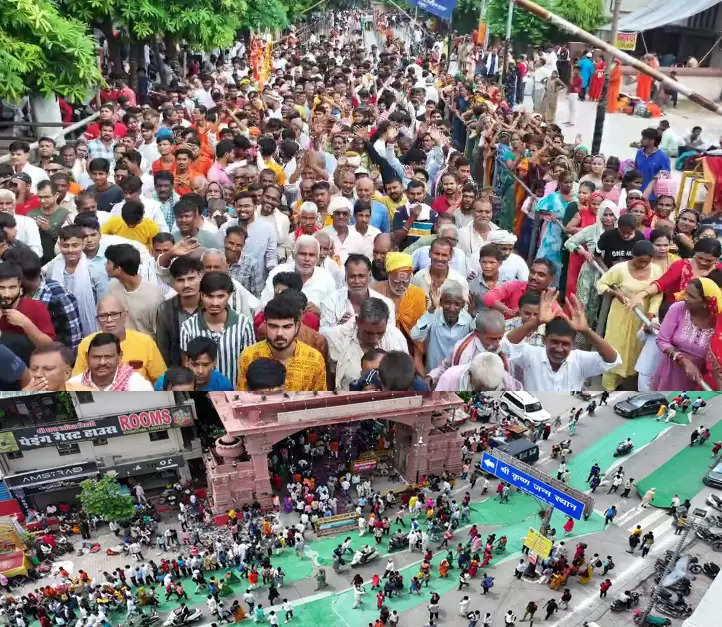 ब्रज में कान्हा के अवतरण होने का इंतजार, चहुंओर भक्तों की भीड़